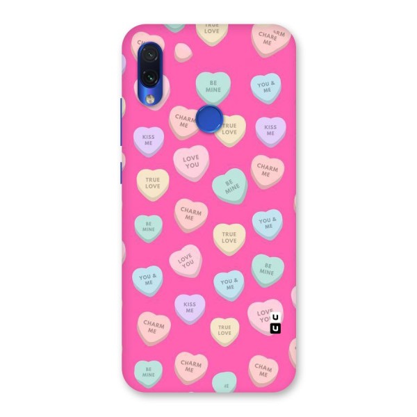 Be Mine Hearts Pattern Back Case for Redmi Note 7