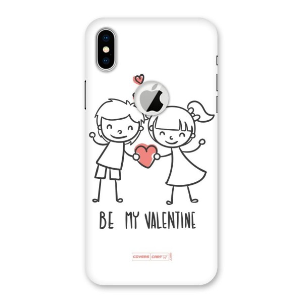 Be My Valentine Back Case for iPhone XS Logo Cut