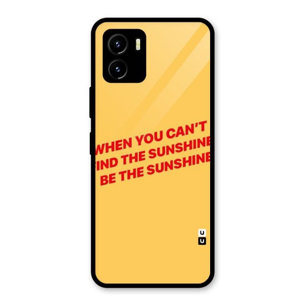 Be The Sunshine Glass Back Case for Vivo Y15s