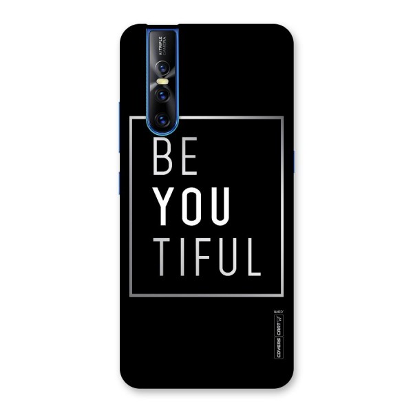 Be You Beautiful Back Case for Vivo V15 Pro