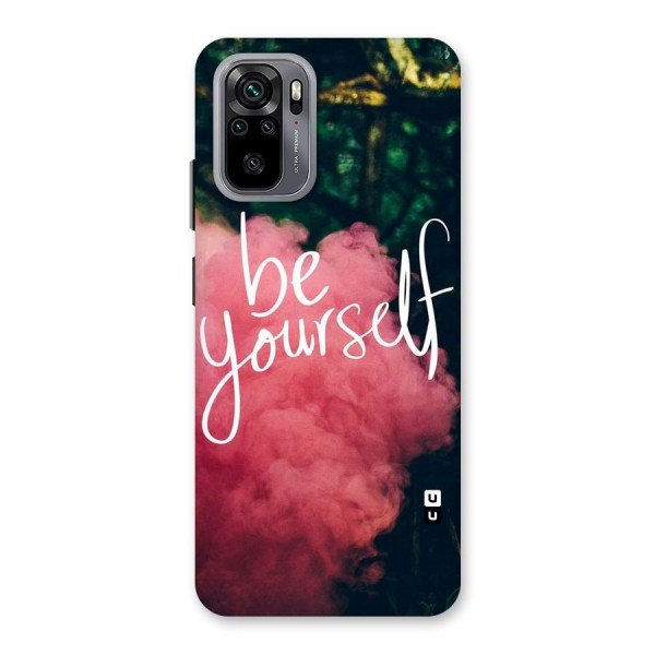 Be Yourself Greens Back Case for Redmi Note 10