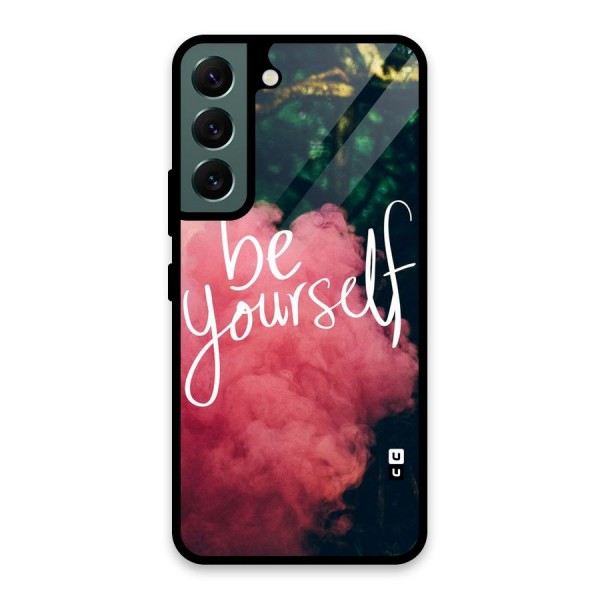 Be Yourself Greens Glass Back Case for Galaxy S22 5G