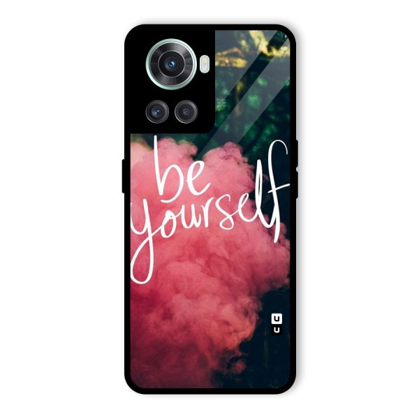 Be Yourself Greens Glass Back Case for OnePlus 10R