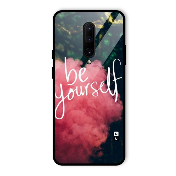 Be Yourself Greens Glass Back Case for OnePlus 7 Pro