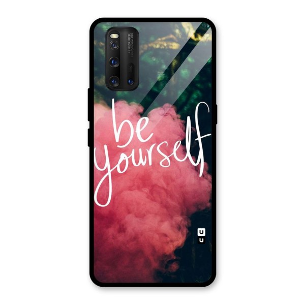 Be Yourself Greens Glass Back Case for Vivo iQOO 3