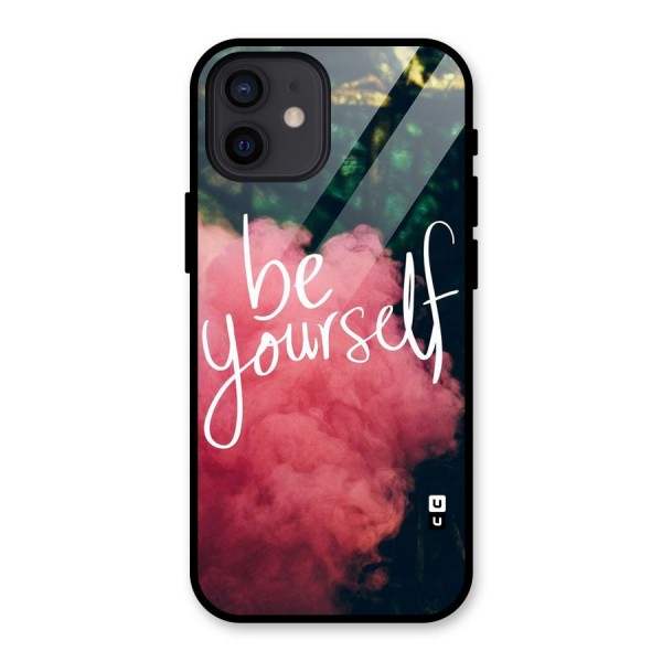 Be Yourself Greens Glass Back Case for iPhone 12