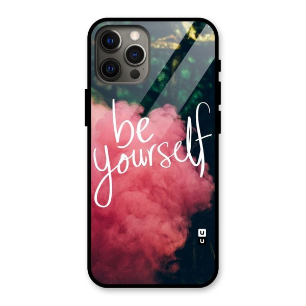 Be Yourself Greens Glass Back Case for iPhone 12 Pro Max