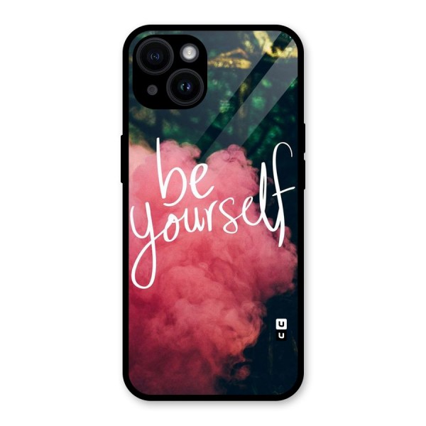 Be Yourself Greens Glass Back Case for iPhone 14