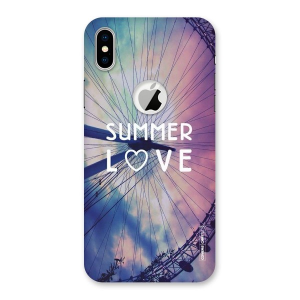 Beach Dreams Back Case for iPhone XS Logo Cut