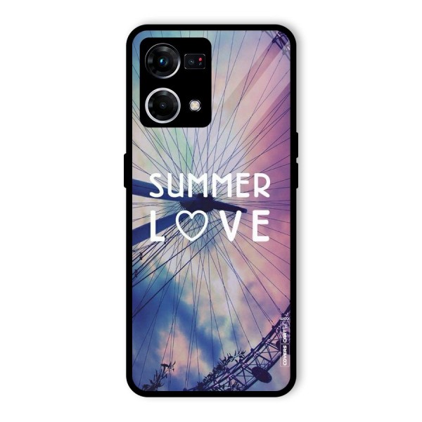 Beach Dreams Glass Back Case for Oppo F21s Pro 4G