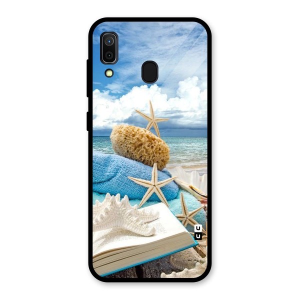 Beach Sky Glass Back Case for Galaxy A30