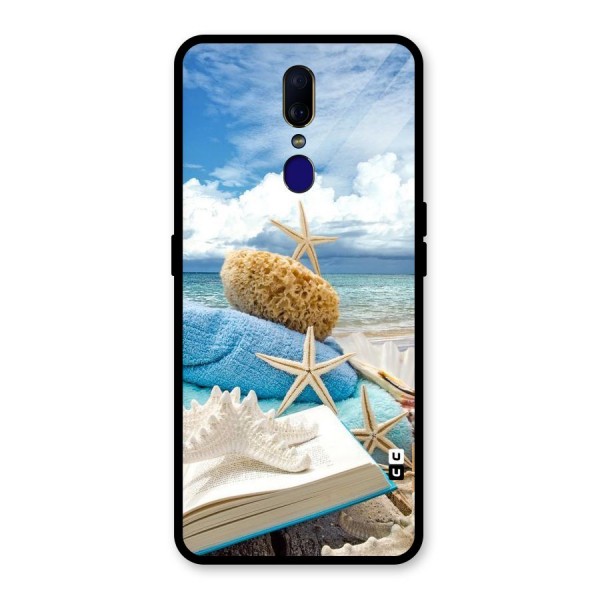 Beach Sky Glass Back Case for Oppo F11