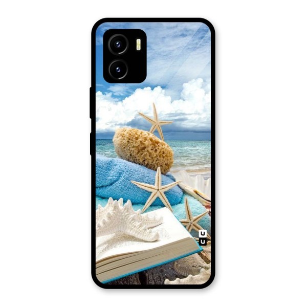 Beach Sky Glass Back Case for Vivo Y15s