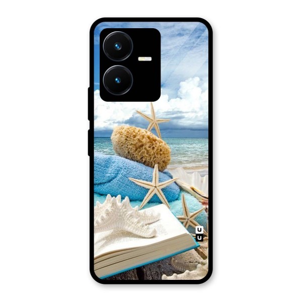 Beach Sky Glass Back Case for Vivo Y22