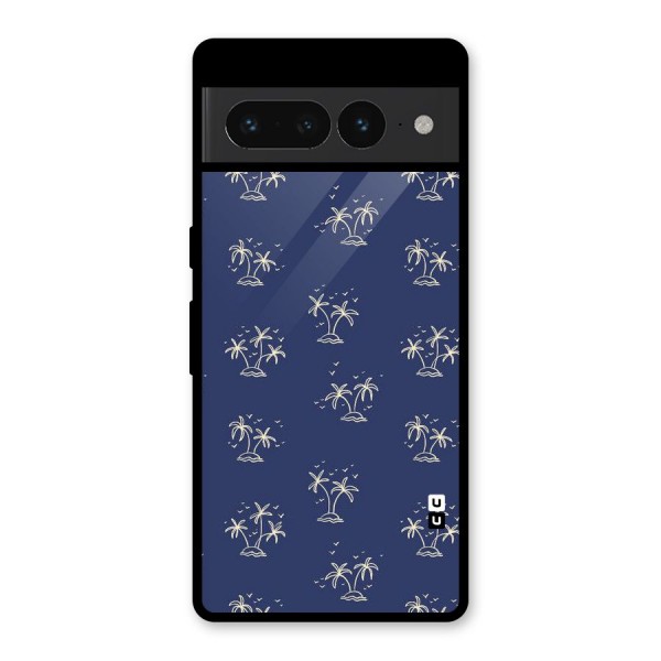 Beach Trees Glass Back Case for Google Pixel 7 Pro