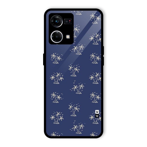 Beach Trees Glass Back Case for Oppo F21s Pro 4G