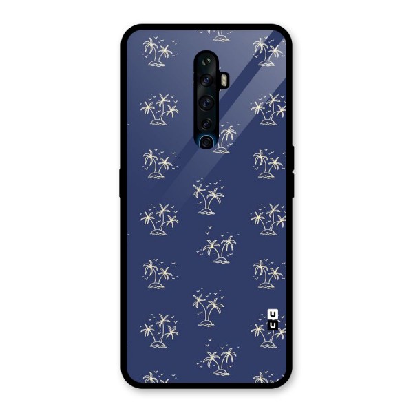 Beach Trees Glass Back Case for Oppo Reno2 Z