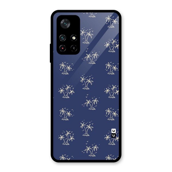 Beach Trees Glass Back Case for Poco M4 Pro 5G