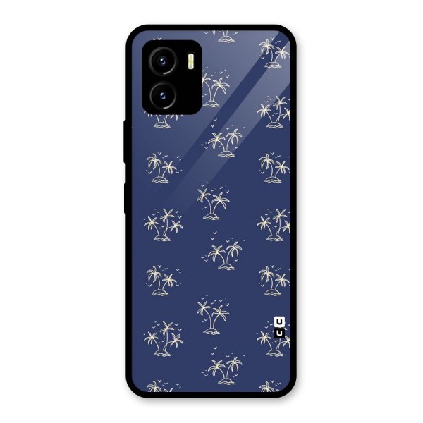 Beach Trees Glass Back Case for Vivo Y15s