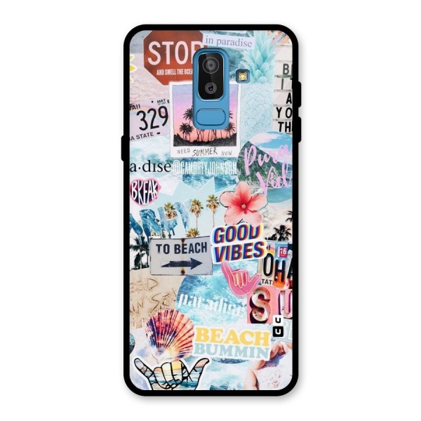 Beaching Life Glass Back Case for Galaxy J8