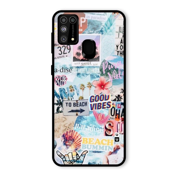 Beaching Life Glass Back Case for Galaxy M31