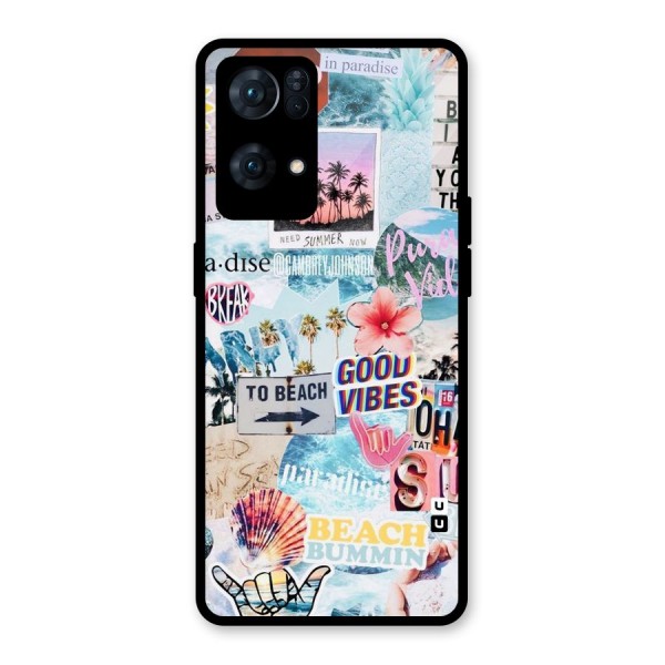 Beaching Life Glass Back Case for Oppo Reno7 Pro 5G