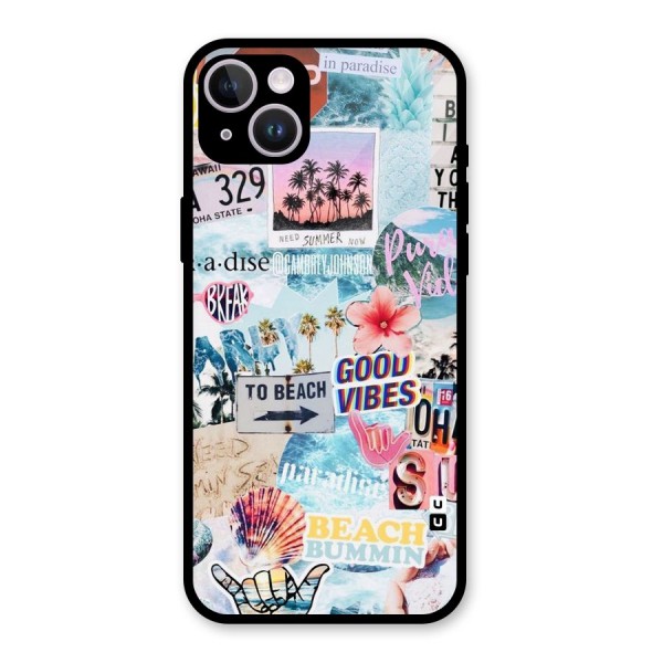 Beaching Life Glass Back Case for iPhone 14 Plus