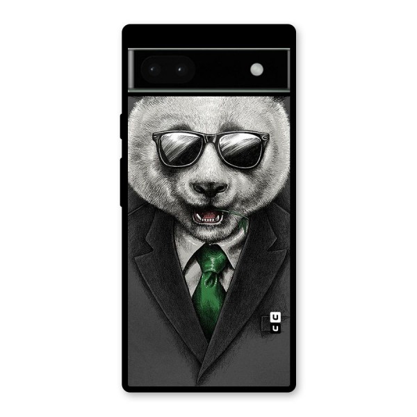 Bear Face Glass Back Case for Google Pixel 6a