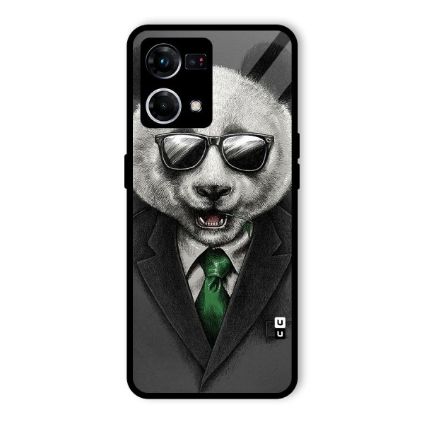 Bear Face Glass Back Case for Oppo F21s Pro 4G