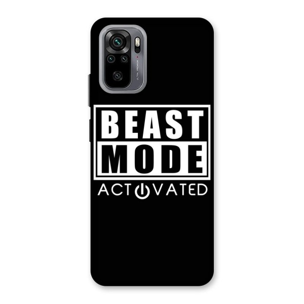 Beast Mode Activated Back Case for Redmi Note 10