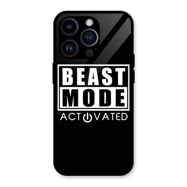 Beast Mode Activated Glass Back Case for iPhone 14 Pro