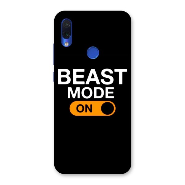 Beast Mode Switched On Back Case for Redmi Note 7