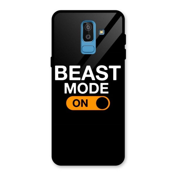 Beast Mode Switched On Glass Back Case for Galaxy J8