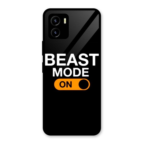 Beast Mode Switched On Glass Back Case for Vivo Y15s