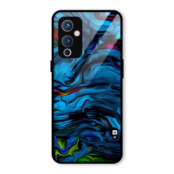 Beautiful Abstract Design Art Glass Back Case for OnePlus 9