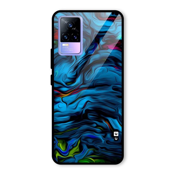 Beautiful Abstract Design Art Glass Back Case for Vivo Y73