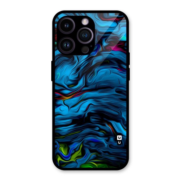Beautiful Abstract Design Art Glass Back Case for iPhone 14 Pro Max
