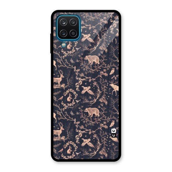 Beautiful Animal Design Glass Back Case for Galaxy A12