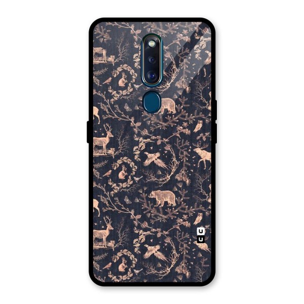 Beautiful Animal Design Glass Back Case for Oppo F11 Pro