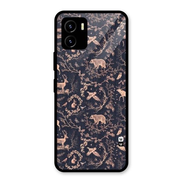 Beautiful Animal Design Glass Back Case for Vivo Y15s