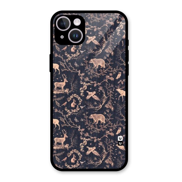 Beautiful Animal Design Glass Back Case for iPhone 14 Plus