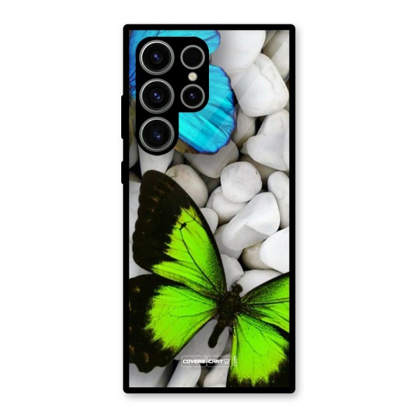 Beautiful Butterflies Glass Back Case for Galaxy S23 Ultra