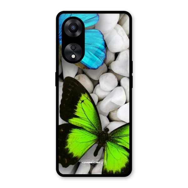 Beautiful Butterflies Glass Back Case for Oppo A78