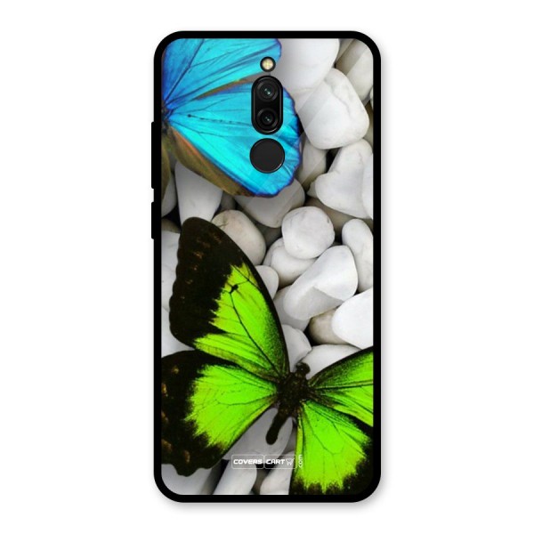 Beautiful Butterflies Glass Back Case for Redmi 8