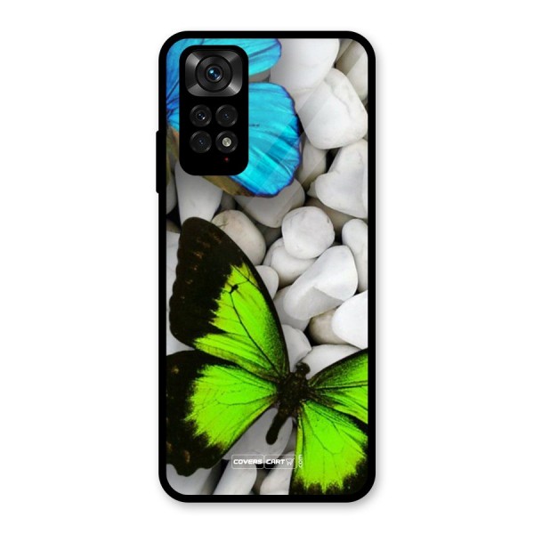 Beautiful Butterflies Glass Back Case for Redmi Note 11