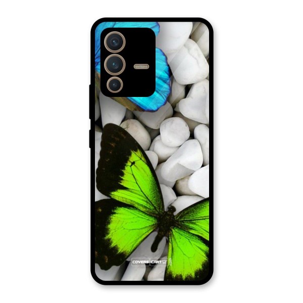 Beautiful Butterflies Glass Back Case for Vivo V23 5G