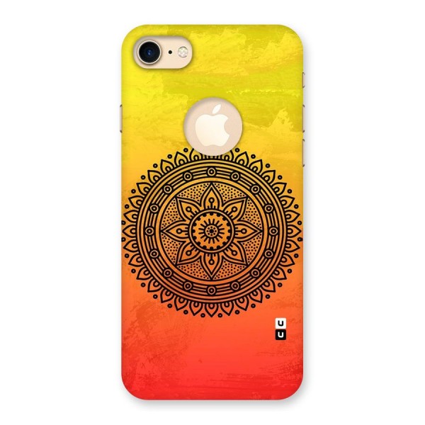 Beautiful Circle Art Back Case for iPhone 8 Logo Cut