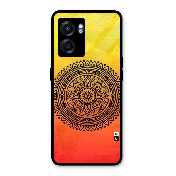 Beautiful Circle Art Glass Back Case for Oppo K10 (5G)