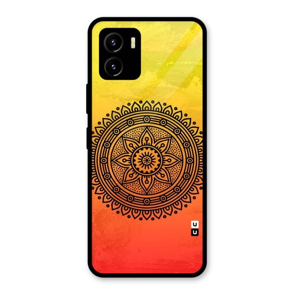 Beautiful Circle Art Glass Back Case for Vivo Y15s