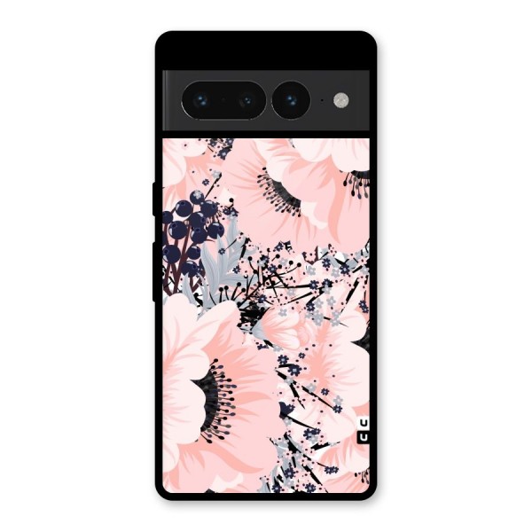 Beautiful Flowers Glass Back Case for Google Pixel 7 Pro